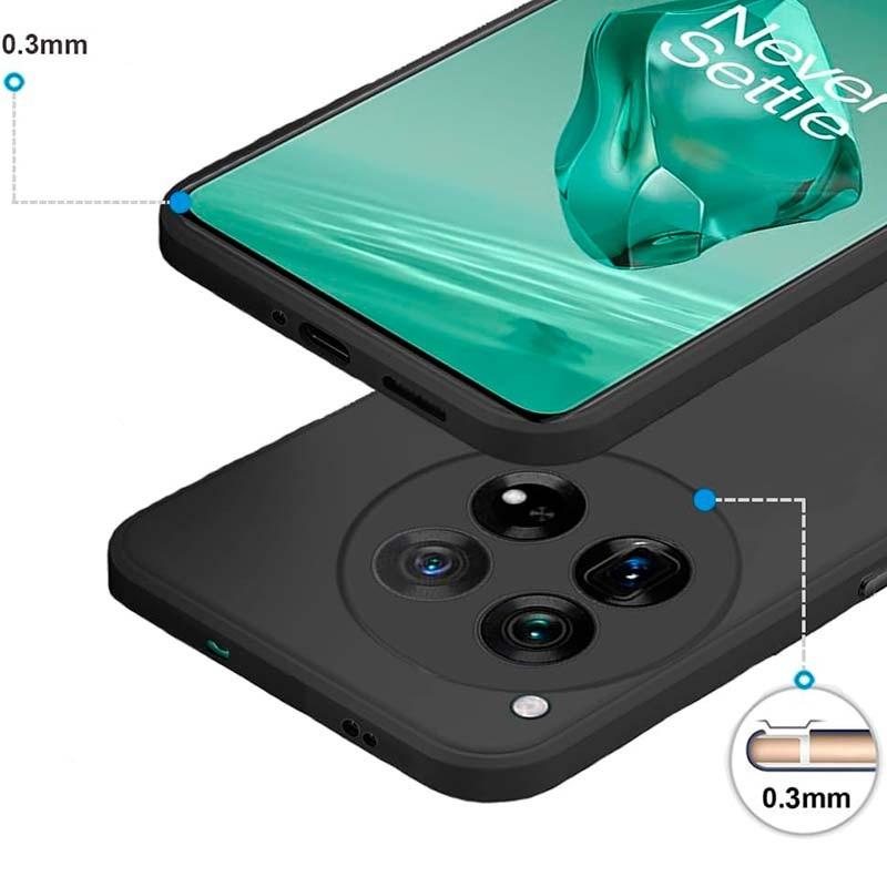 protección de cámara y pantalla de la Funda Square Liquid Premium lavanda para Oneplus 12