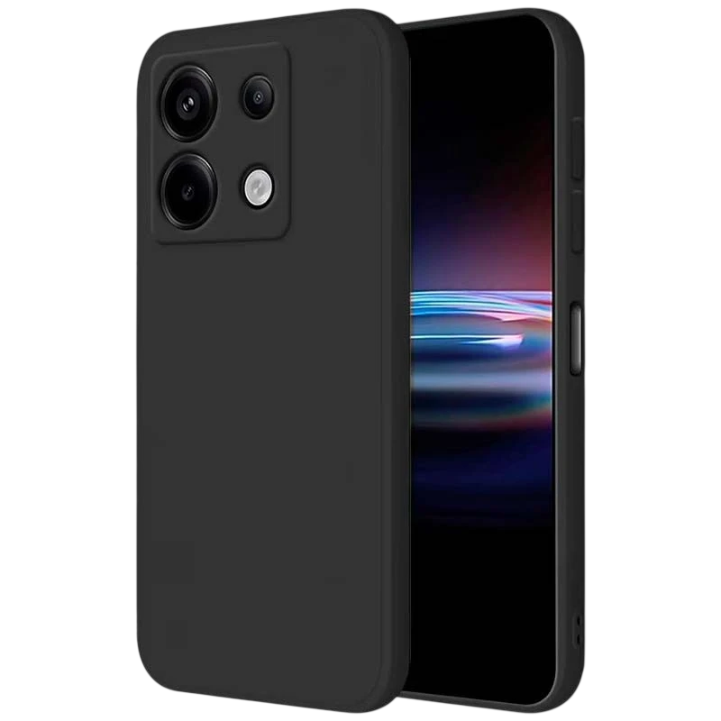 Funda Square Liquid Premium negra para Xiaomi Poco X6 Pro 5G