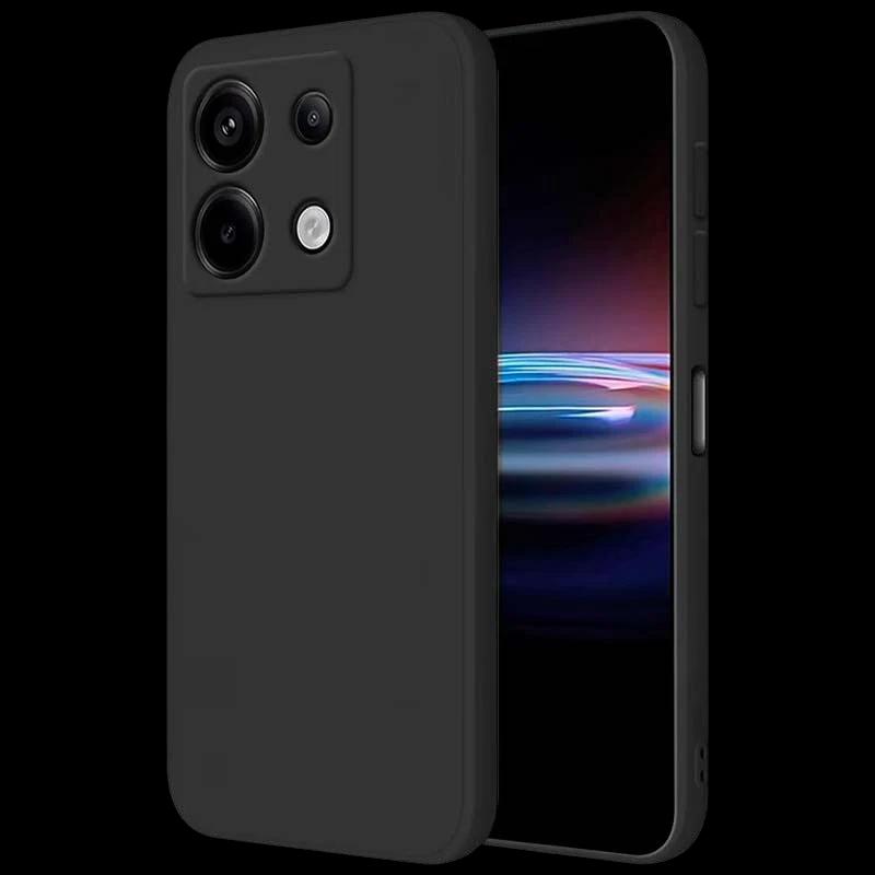Coque Square Liquid Premium noir pour Xiaomi Poco X6 Pro 5G