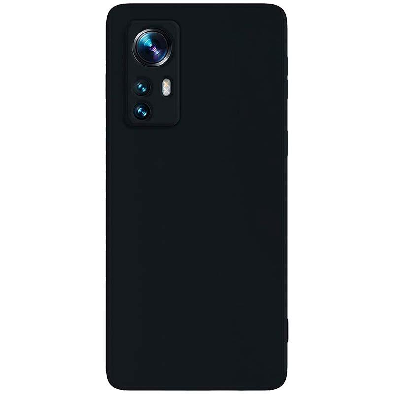 vista trasera de la Funda Square Liquid Premium negra para Xiaomi 12 Lite