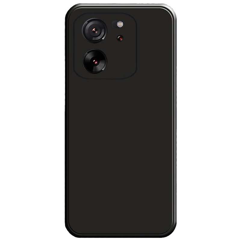 vista trasera de la Funda Square Liquid Premium negra para Xiaomi 13T