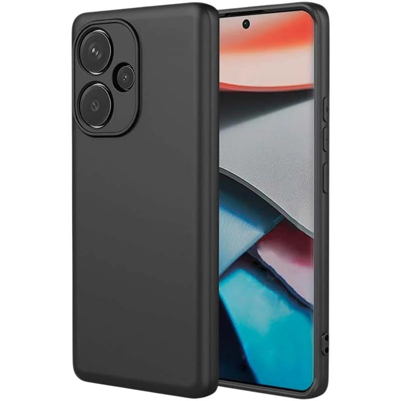Funda Square Liquid Premium negro para Xiaomi Poco F6 5G