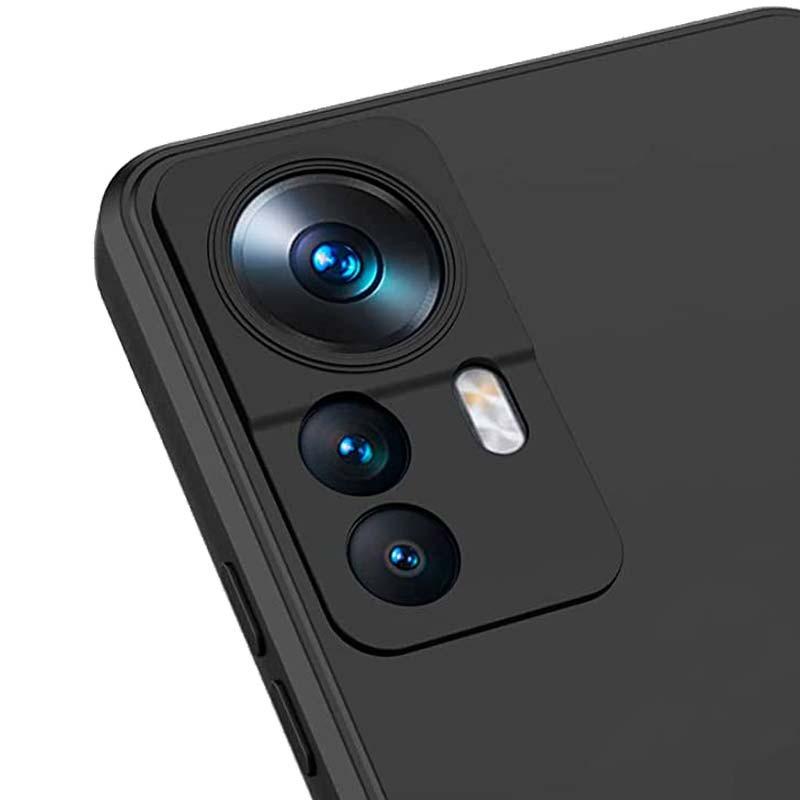 protección de cámara de la Funda Square Liquid Premium negra para Xiaomi 12T
