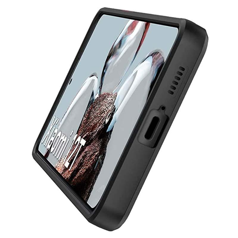 vista inferior de la Funda Square Liquid Premium negra para Xiaomi 12T