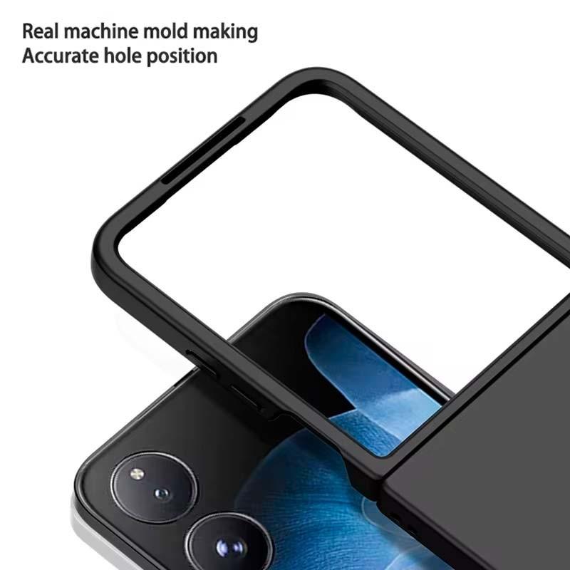 ajustement parfait de la Coque Square Liquid Premium noire pour Xiaomi Mix Flip 5G