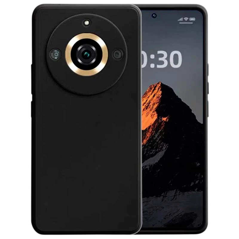 Funda Square Liquid Premium negra para Realme 11 Pro+
