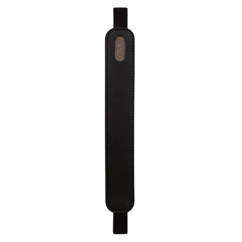 Funda universal negra de cuero sintético con banda elástica para Stylus Pen
