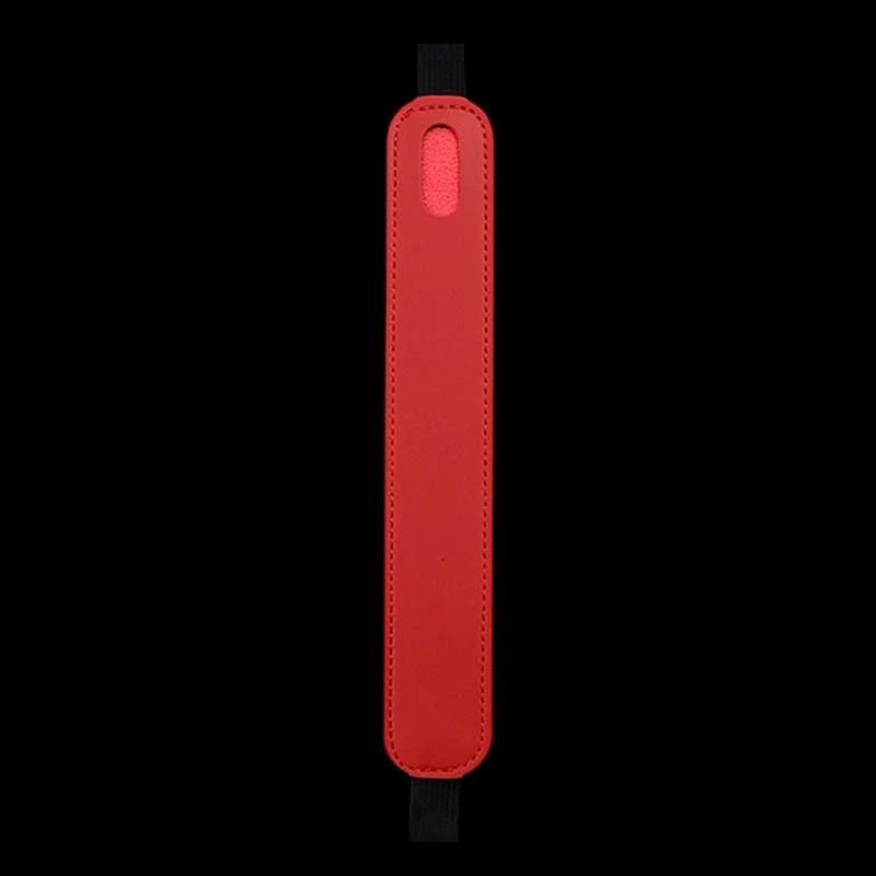 Funda universal roja de cuero sintético con banda elástica para Stylus Pen