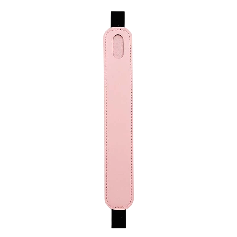 Funda universal rosa de cuero sintético con banda elástica para Stylus Pen