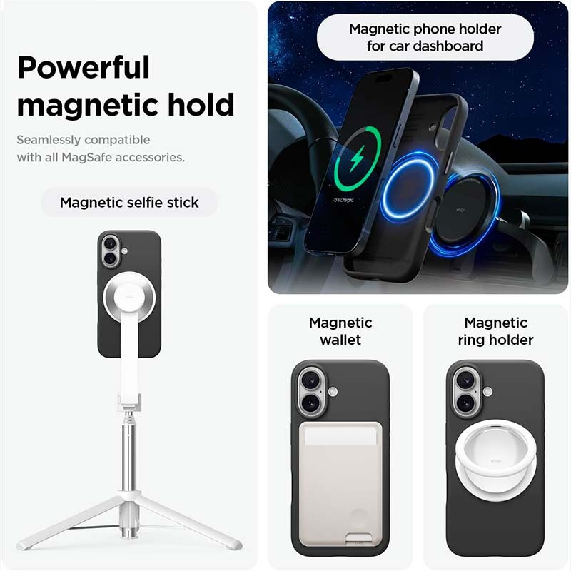 Funda suave lavanda para iPhone 16 Pro Max compatible con Magsafe - anillo magnético