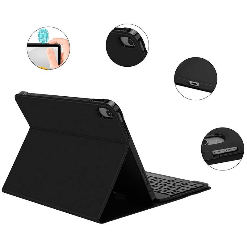 Vista detalhada da Capa com Teclado para o Apple iPad 2022 10ª Geração 10.9