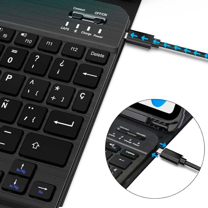 Porta USB-C da Capa com Teclado para o Apple iPad 2022 10ª Geração 10.9