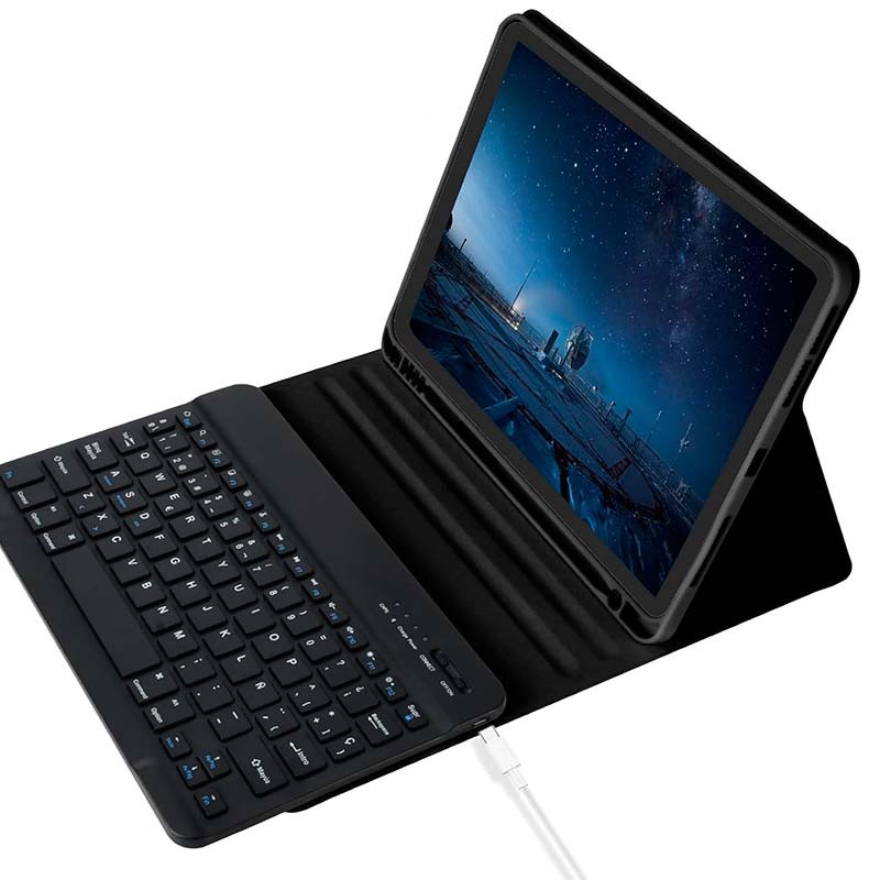 Vista superior da Capa com Teclado para iPad Pro 2024 11