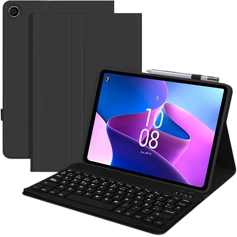 Funda con Teclado para Lenovo Tab M10 Plus (3rd Gen) 10.6
