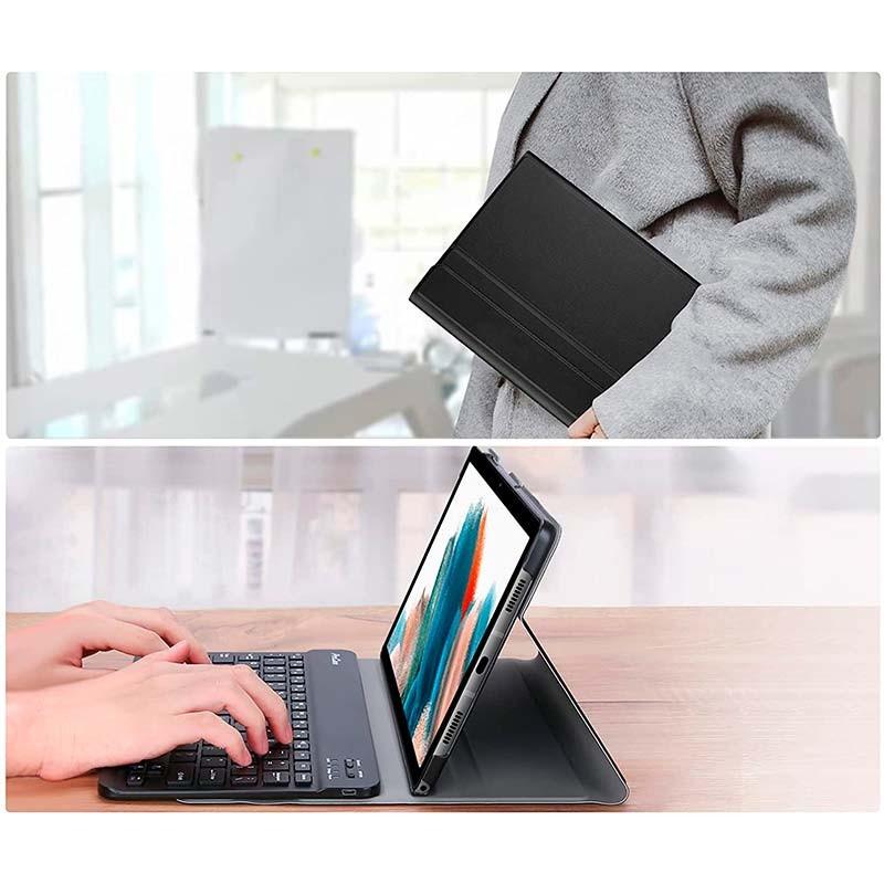 ángulos de soporte de la Funda con Teclado para Samsung Galaxy Tab A8 2021