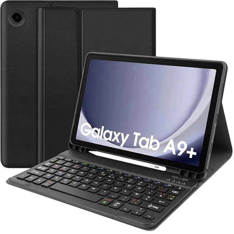 Étui avec Clavier pour Samsung Galaxy Tab A9+
