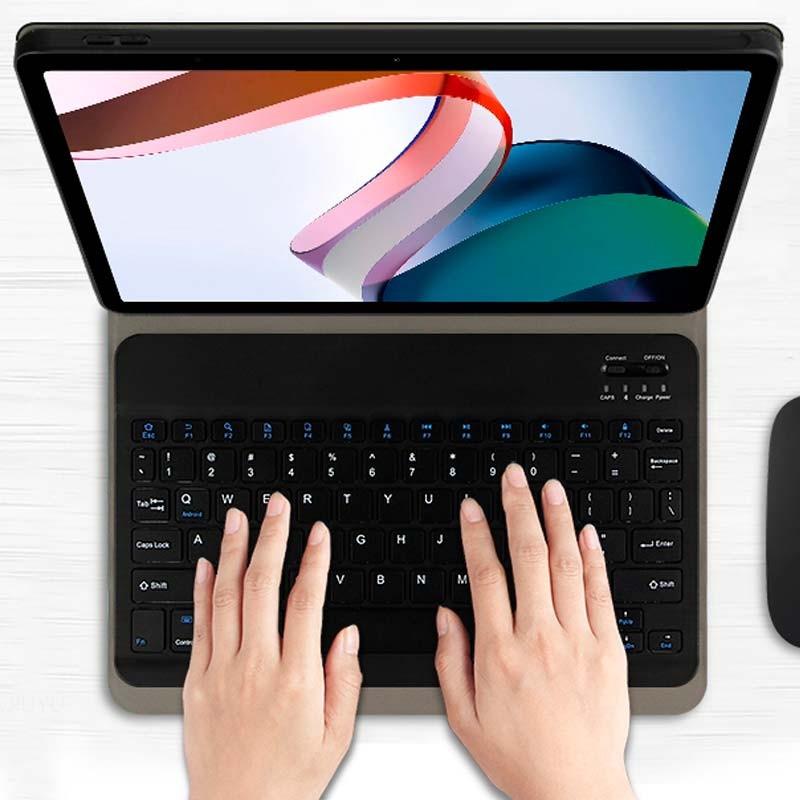 vue de dessus de l'étui clavier pour Xiaomi Redmi Pad SE