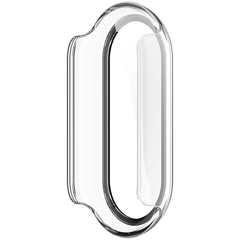 vue arrière de la Coque PC transparent + Verre Trempé Xiaomi Mi Smart Band 9