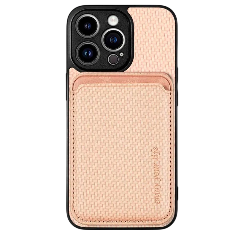 Funda Wallet beige con MagSafe y cartera para iPhone 15 Pro Max