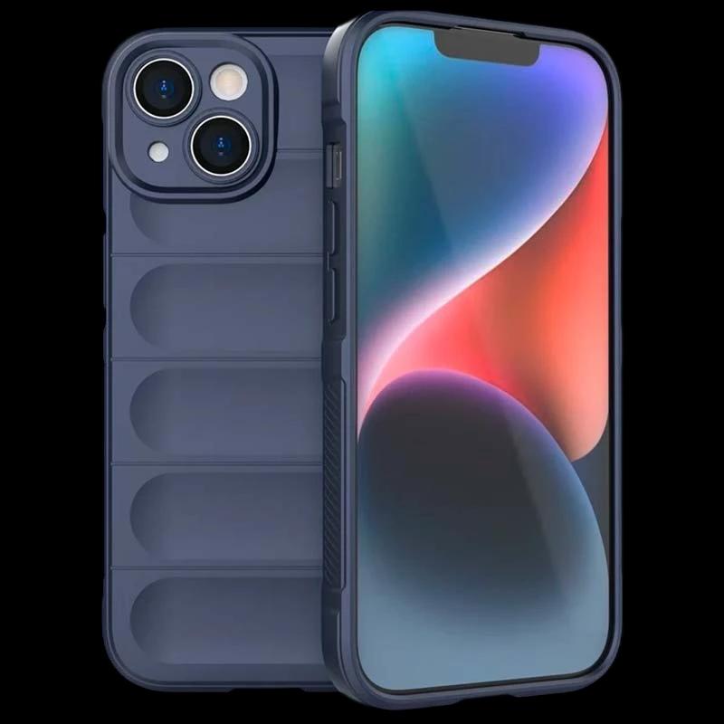 Funda de silicona azul Wave para iPhone 15 Plus