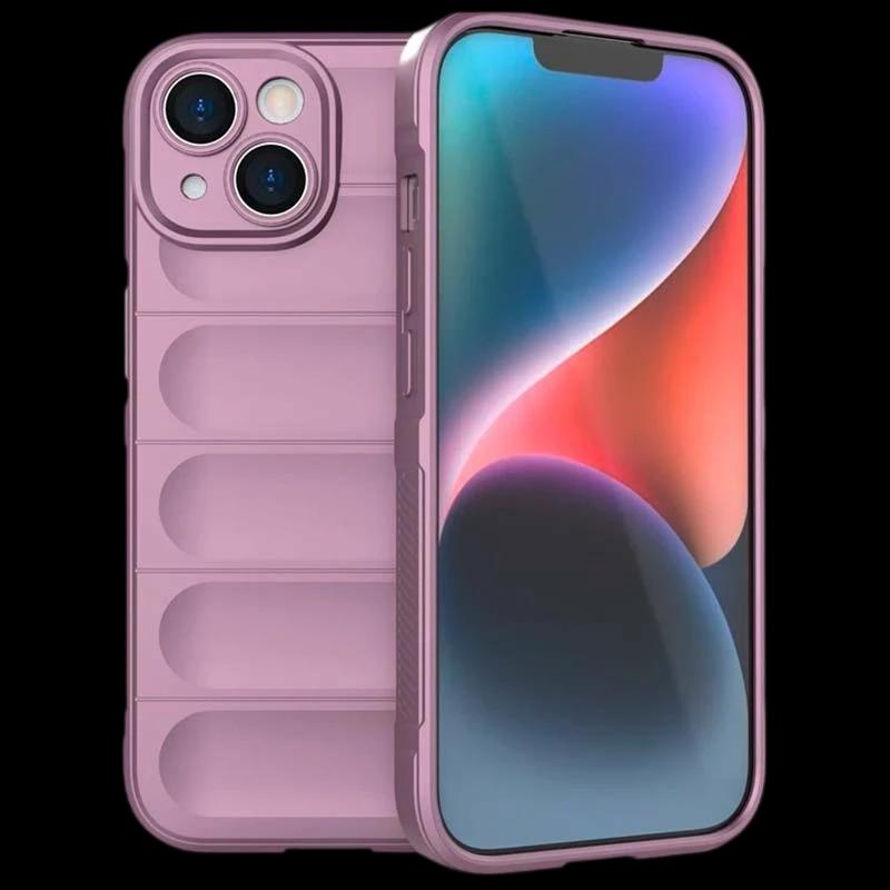 Funda de silicona lavanda Wave para iPhone 15 Plus