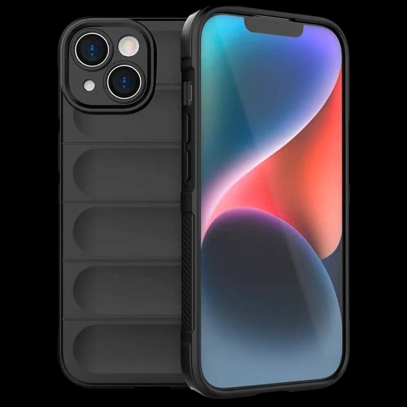 Funda de silicona negra Wave para iPhone 15 Plus