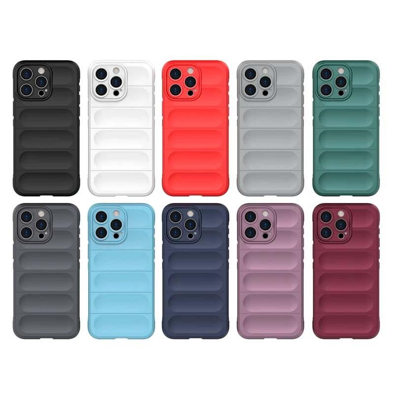 Funda de silicona negra Wave para iPhone 15 Pro y otros colores disponibles