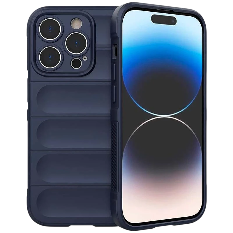 Funda de silicona azul Wave para iPhone 15 Pro