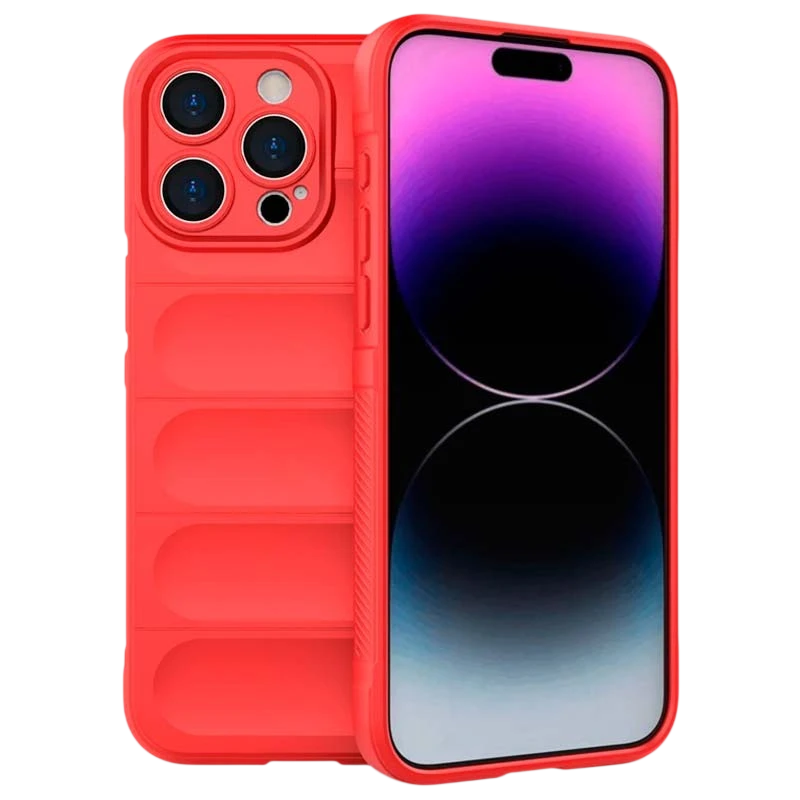Funda de silicona roja Wave para iPhone 15 Pro Max