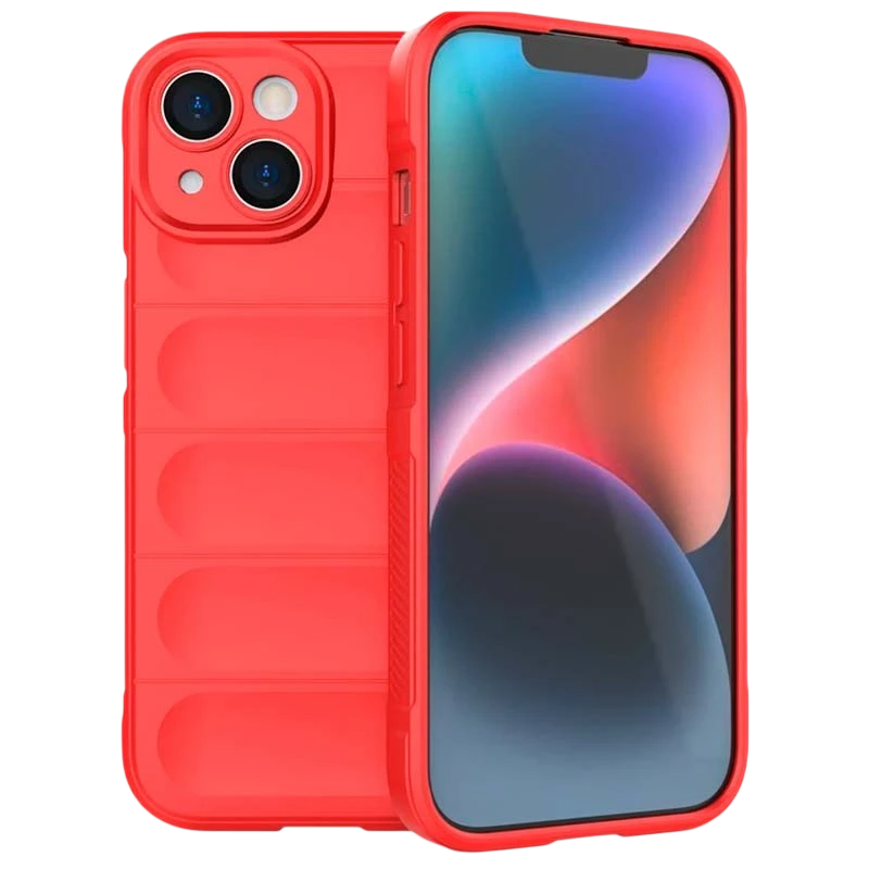 Funda de silicona roja Wave para iPhone 15 Plus