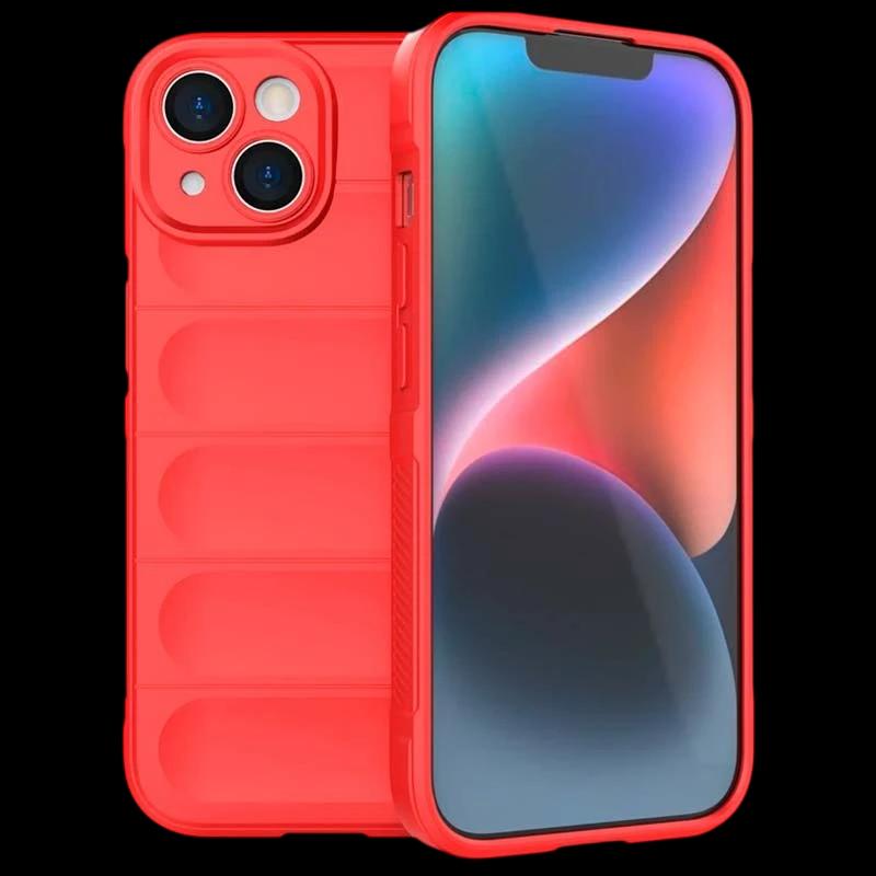 Funda de silicona roja Wave para iPhone 15 Plus