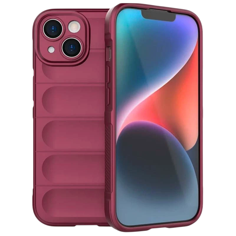 Funda de silicona borgoña Wave para iPhone 15 Plus