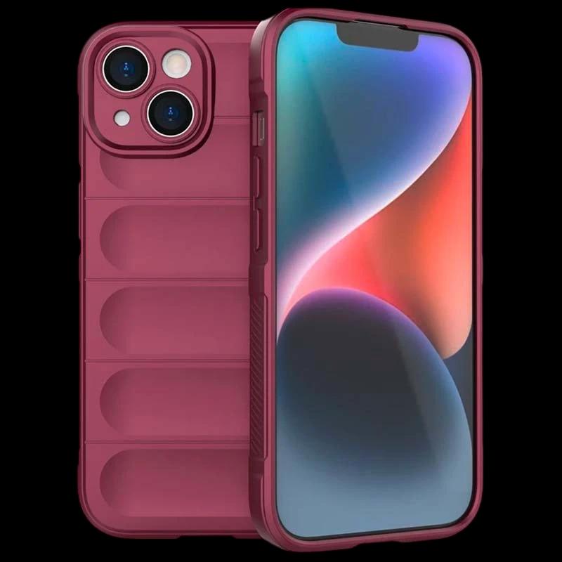 Funda de silicona borgoña Wave para iPhone 15 Plus