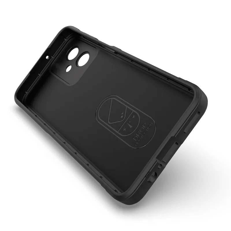 interior de la Funda de silicona borgoña Wave para Motorola Moto G54