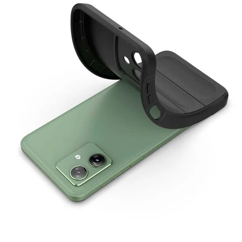 flexibilidad de la Funda de silicona borgoña Wave para Motorola Moto G54