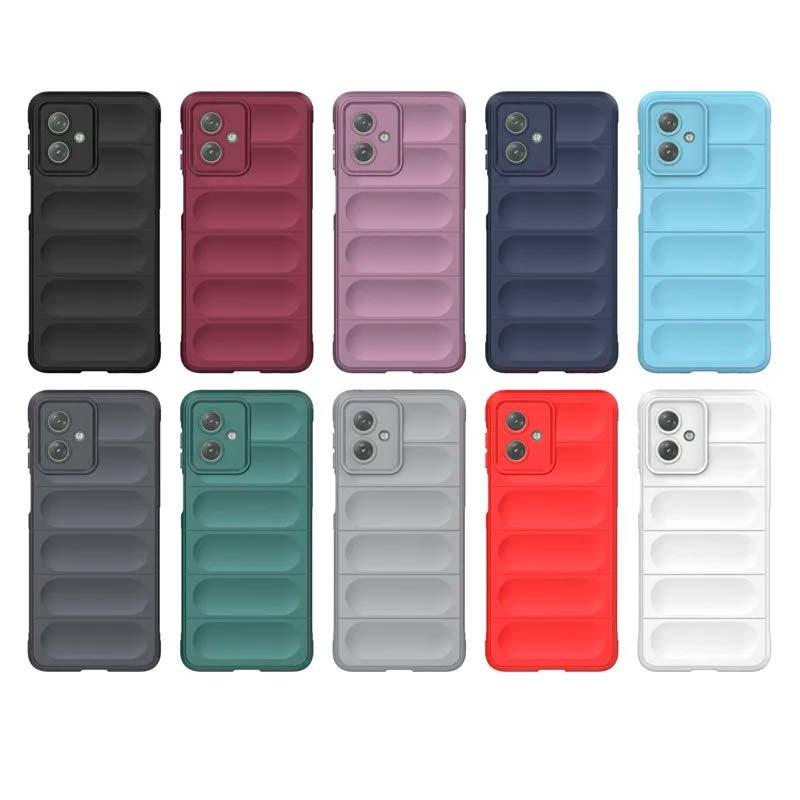Funda de silicona borgoña Wave para Motorola Moto G54 y otros colores disponibles