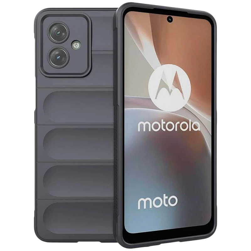 Capa de silicone cinzenta Wave para Motorola Moto G54