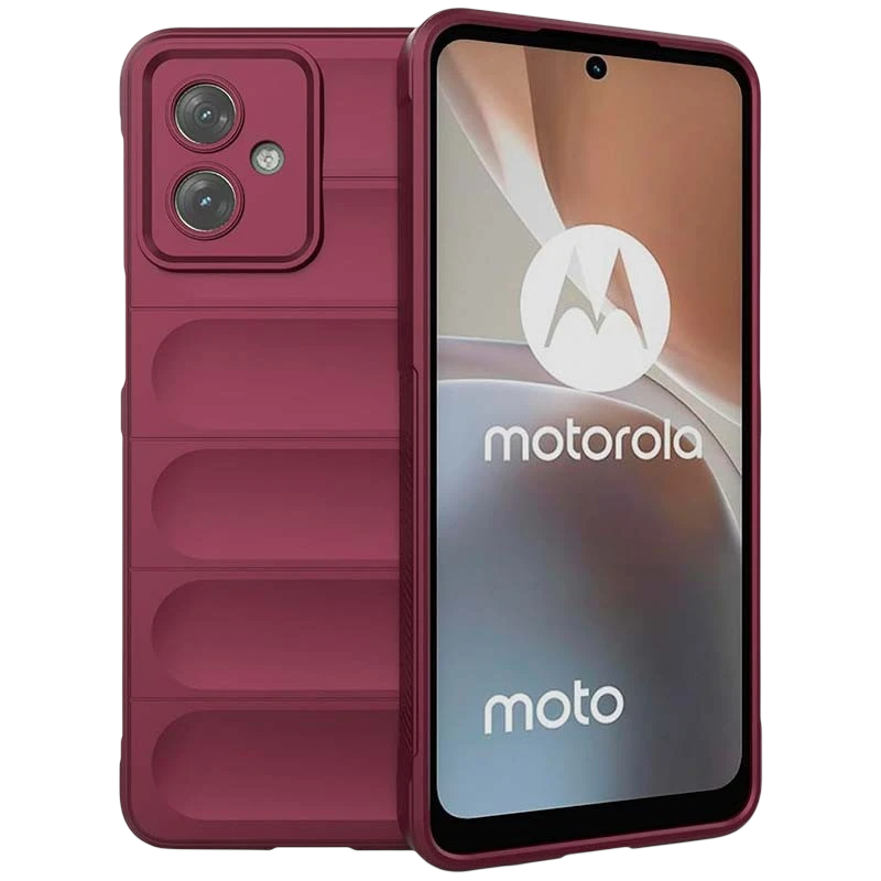 Coque en silicone bourgogne Wave pour Motorola Moto G54