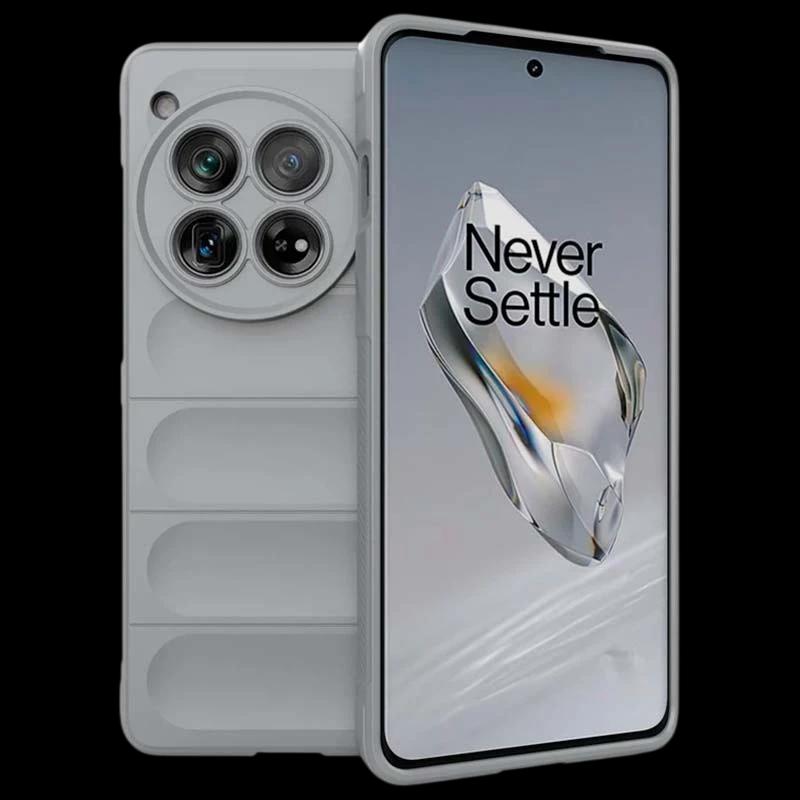 Capa de silicone cinzento claro Wave para Oneplus 12