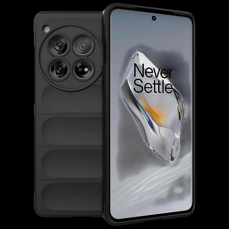 Capa de silicone preta Wave para Oneplus 12