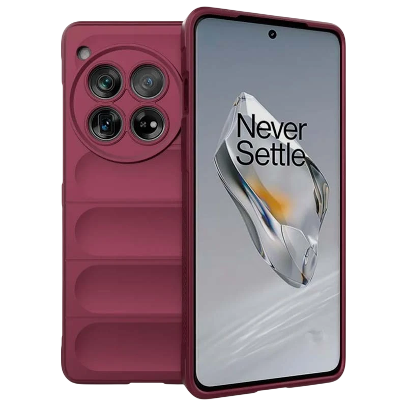 Funda de silicona borgoña Wave para Oneplus 12