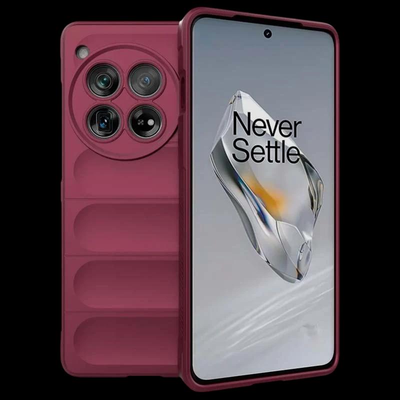 Funda de silicona borgoña Wave para Oneplus 12
