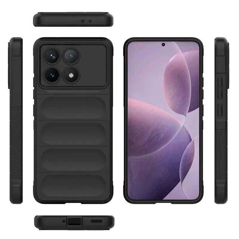 vista detallada de la Funda de silicona lavanda Wave para Xiaomi Poco X6 Pro 5G