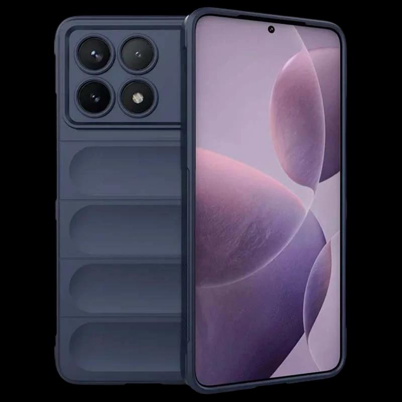 Funda de silicona azul Wave para Xiaomi Poco X6 Pro 5G