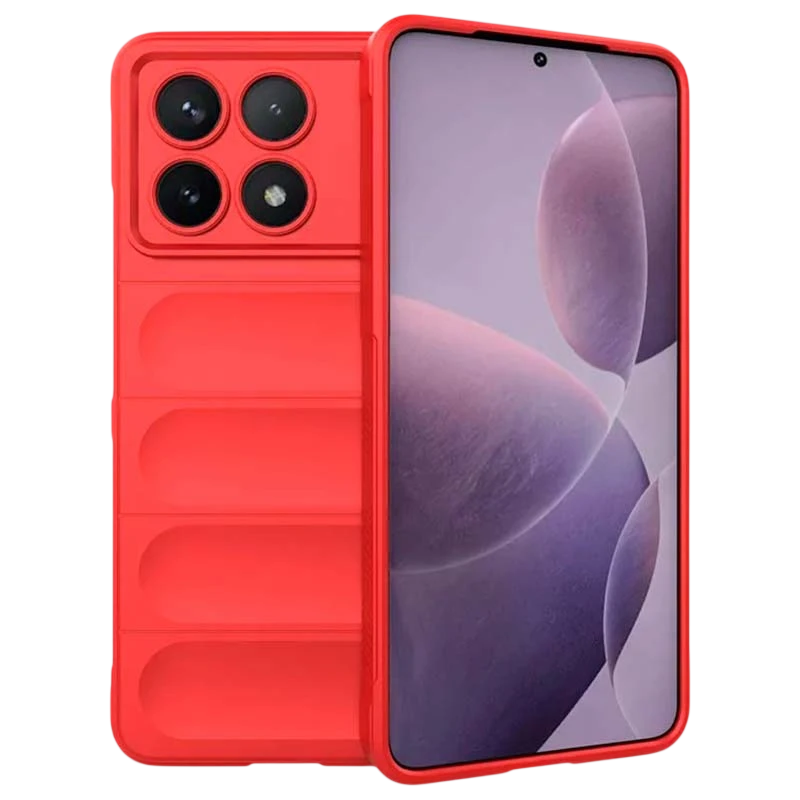 Funda de silicona roja Wave para Xiaomi Poco X6 Pro 5G