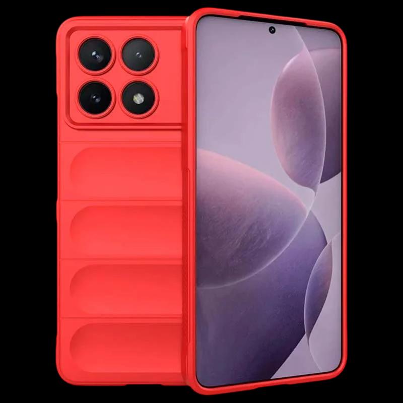 Funda de silicona roja Wave para Xiaomi Poco X6 Pro 5G