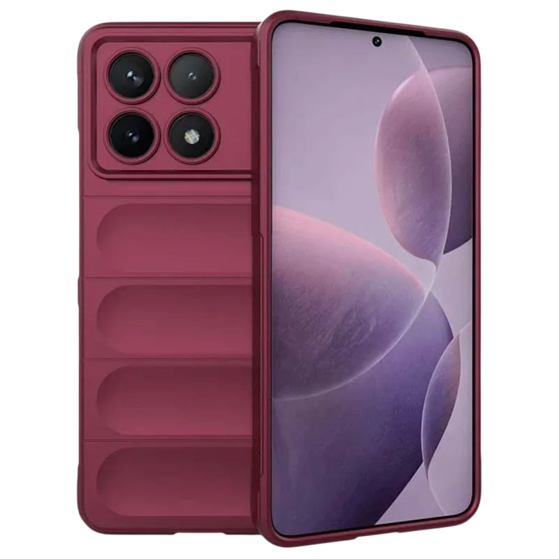 Funda de silicona borgoña Wave para Xiaomi Poco X6 Pro 5G