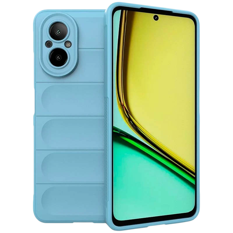 Coque en silicone bleu clair Wave pour Realme C67 4G