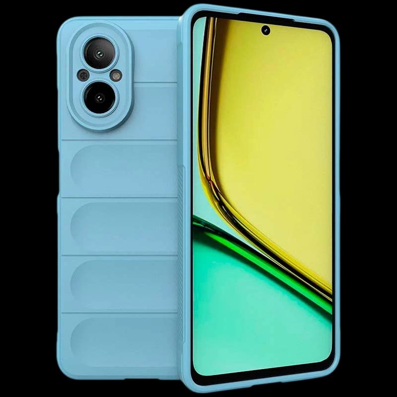 Capa de silicone azul claro Wave para Realme C67 4G