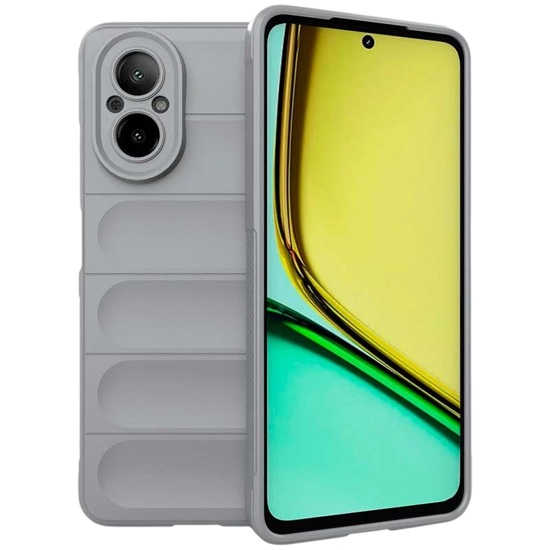 Coque en silicone gris clair Wave pour Realme C67 4G